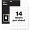 Avery PermaTrack Destructible Asset Tag Labels, 2.75" W, White, Rectangle, 5 PK AVE60537 - alternate 2